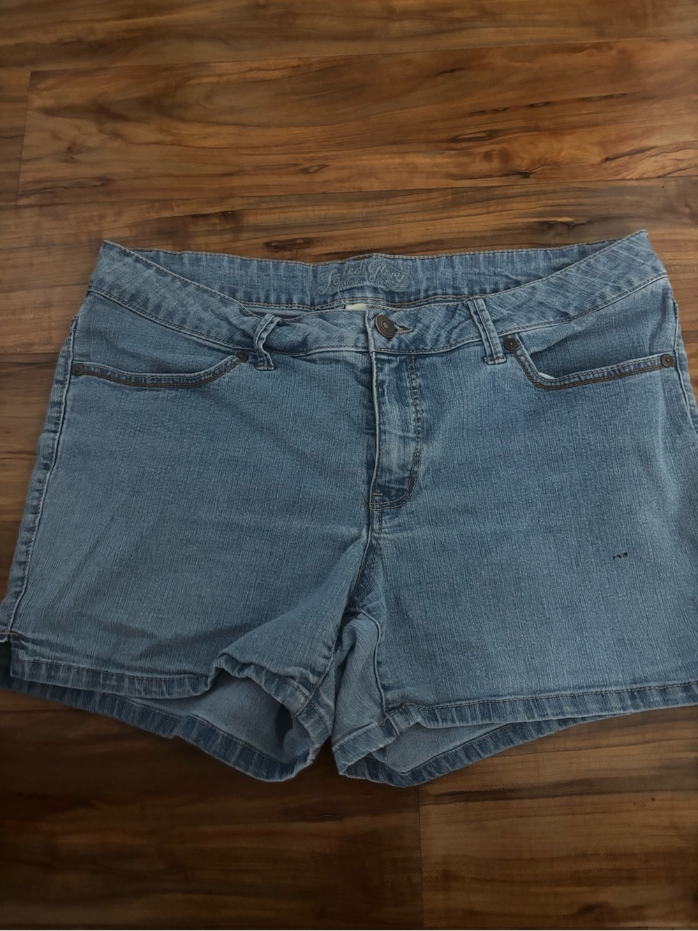 Faded Glory Light Blue Denim Jean Shorts
